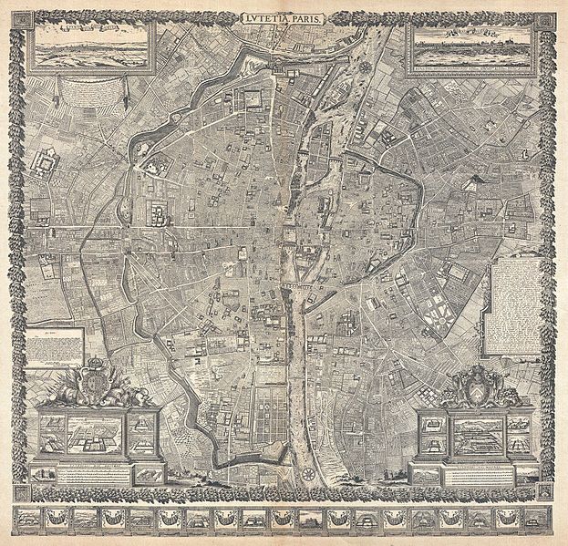 File:1652 Gomboust Map of Paris, France (c. 1900 Taride reissue) - Geographicus - ParisSm-gomboust-1900.jpg