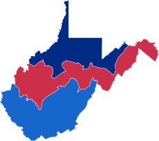 2002 West Virginia United States House of Representatives election by Congressional District.svg