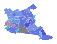 Results by precinct:
Stalker
50-60%
60-70%
70-80%
80-90%
Lowe
50-60%
Tie
50% 2022 Kentucky House of Representatives 34th district Democratic primary election results map by precinct.svg