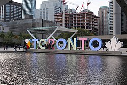 The Toronto Sign in September 2020