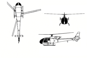 Aérospatiale Gazelle 3-view line drawing.png