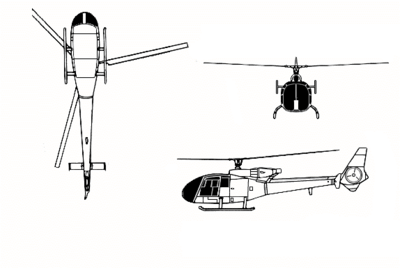 Aérospatiale Sa341 Gazelle: Características tecnológicas, Componentes, Especificaciones (SA 341)