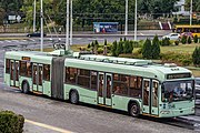 English: AKSM-333 trolleybus. Minsk, Belarus Беларуская: Тралейбус АКСМ-333. Мінск, Беларусь Русский: Троллейбус АКСМ-333. Минск, Беларусь