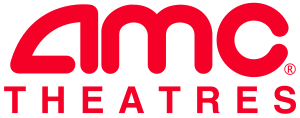 The letters "AMC" with the word "THEATRES" underneath it is shown.