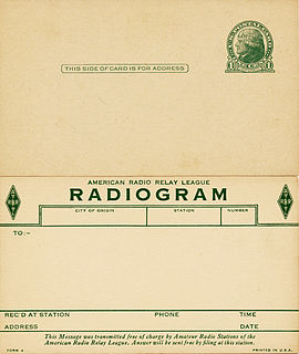 ARRL Radiogram