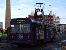 Centenary car No. 643 at North Pier A Blackpool Tram.jpg