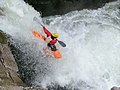 A kayaker free falling off the water fall - geograph.org.uk - 225542.jpg