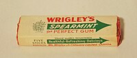 A pack of chewing gum, Wrigley's, 1940s.JPG