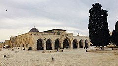 Al-Aqsa Mosque, the primary Muslim prayer hall on the Temple Mount (Haram al-Sharif or Al-Aqsa compound)