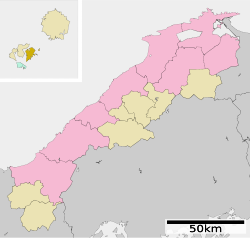 Lokasi Ama di Prefektur Shimane