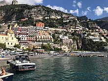 The beach at Positano Amalfi Coast from boat.jpg