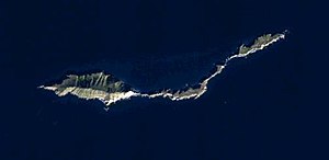 Satellitenbild von Anacapa Island