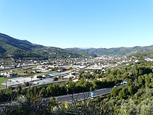 Panorama del territorio interno di Andora