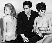 Andress (left) with Elvis Presley and Elsa Cárdenas in Fun in Acapulco (1963)