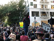 A rally in Portland on June 2 Anti-Police Brutality and Racism Protest in Portland (49970060118).jpg
