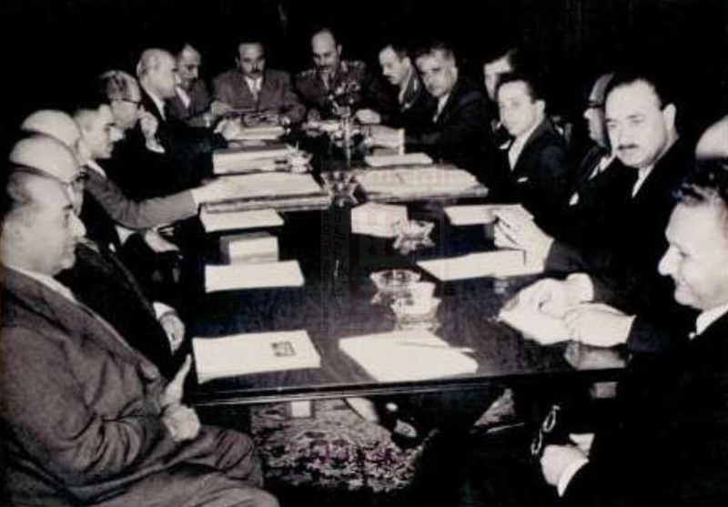 File:Arab Federation talks between Jordan and Iraq early 1958.png