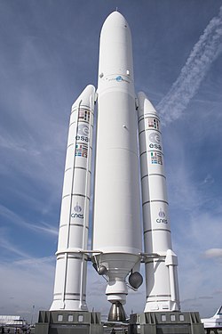Az Ariane–5 Le Bourget-n kiállított makettje