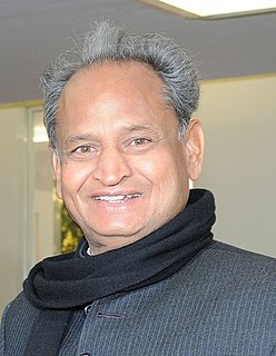 <span class="mw-page-title-main">Ashok Gehlot</span> 12th Chief Minister of Rajasthan, India