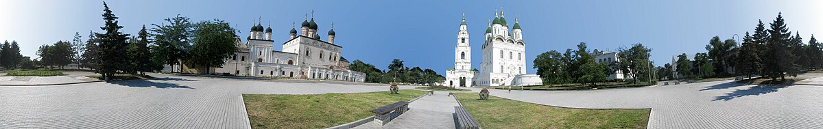 Panorama van het Astrachan Kremlin