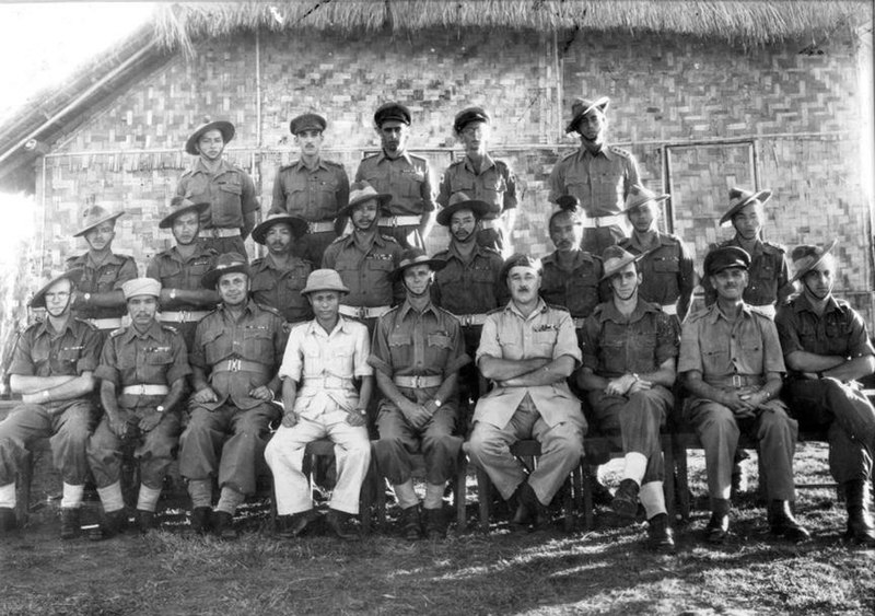 File:Aung San with British officers.jpg