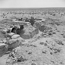 Australian troops in trench system