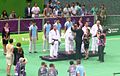 Awarding ceremony of the blind judo men +90 kg of the 2015 European Games 4.jpg