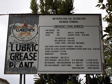 Original Ballast Point sign from the former Caltex site Ballast Point New South Wales 1.JPG