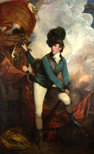 "Lieutenant-Colonel Banastre Tarleton"; oil by Sir Joshua Reynolds.