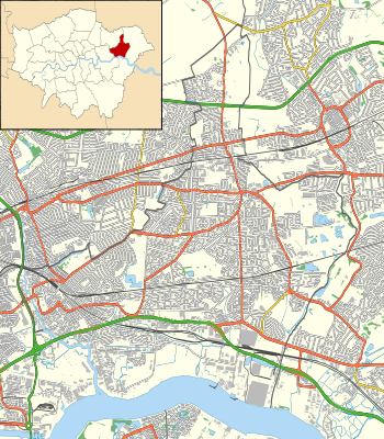 Location map United Kingdom London Barking and Dagenham