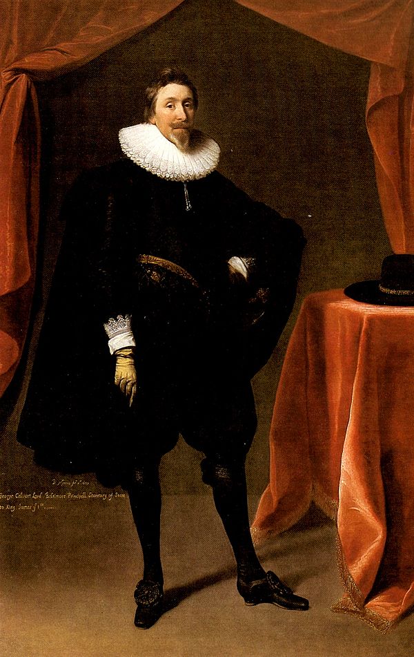 A portrait of Lord Baltimore by Daniël Mijtens