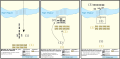 Trois cadres représentant la phase initiale de la bataille du Tage