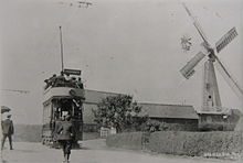 Tram at Baldslow Mill c.1909 Bbaldslow Mill.jpg