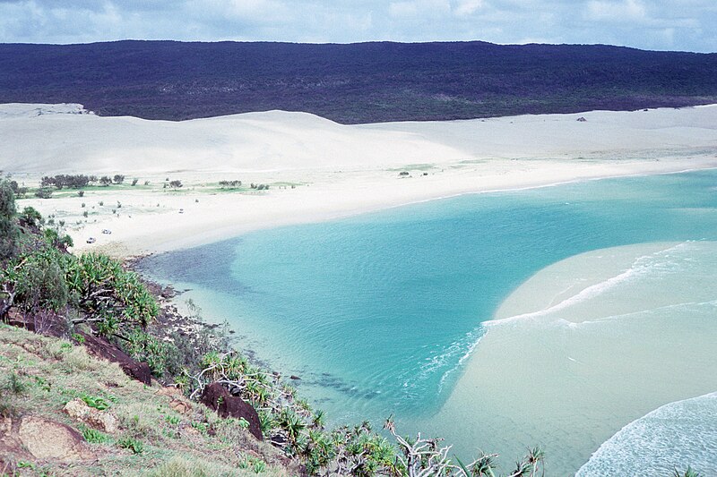 File:Beach and sand dunes, Indian Head, K'gari (Fraser Island) 1990 QUT-457.jpg