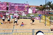 Deutsch: Beachhandball bei den Olympischen Jugendspielen 2018; Tag 3, 9. Oktober 2018; Jungs, Vorrunde, Gruppe A - Ungarn-Thailand 2:1 English: Beach handball at the 2018 Summer Youth Olympics at 9 October 2018 – Girls Preliminary Round Group A‎ – Hungary-Thailand 2:1