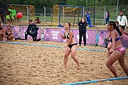 Deutsch: Beachhandball bei den Olympischen Jugendspielen 2018; Tag 6, 11. Oktober 2018; Mädchen, Platzierungsrunde - Amerikanisch Samoa-Hongkong 0:2 English: Beach handball at the 2018 Summer Youth Olympics at 11 October 2018 – Girls Consolation Round – American Samoa-Hong Kong 0:2