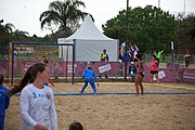 Deutsch: Beachhandball bei den Olympischen Jugendspielen 2018; Tag 5, 10. November 2018; Mädchen, Platzierungsrunde - Russland-Hongkong 2:0 English: Beach handball at the 2018 Summer Youth Olympics at 11 October 2018 – Girls Consolation Round – Russland-Hong Kong 2:0