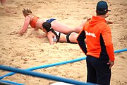 Deutsch: Beachhandball bei den Olympischen Jugendspielen 2018; Tag 5, 10. November 2018; Mädchen, Hauptrunde - Kroatien-Niederlande 1:2 English: Beach handball at the 2018 Summer Youth Olympics at 11 October 2018 – Girls Main Round – Croatia-Netherlands 1:2