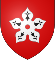 Arms of Beaumont, Earl of Leicester: Gules, a cinquefoil ermine