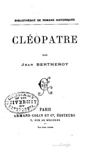 Jean Bertheroy, Cléopâtre, 1891    