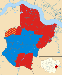 Bexley 2002 results map