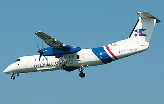 <i>TF-SIF</i> (Dash 8) Surveillance and rescue aircraft operated by the Icelandic Coast Guard