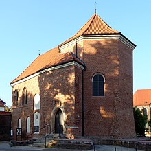 St Martin's Church, the only remaining part of the medieval Piast stronghold that once stood in Wroclaw Breslau, Martinskirche von Norden, 3.jpeg