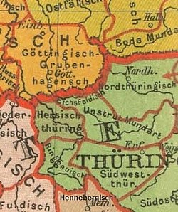 Historische Darstellung des ringgauischen Dialektraumes
