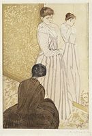 The Fitting (yakl. 1890), kuru boya ve aquatint, Brooklyn Müzesi