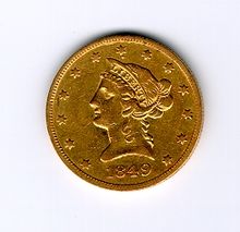 A coin that went down with the ship BrotherJonathanShipwreckCoin.jpg