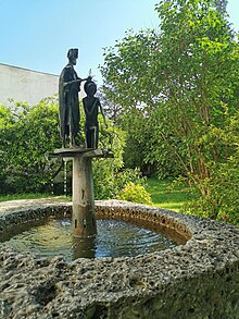 Brunnen "Taufe Jesu" in St. Matthäus Hochzoll