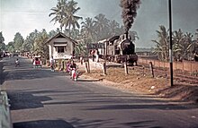 C24 12 locomotive, Sleman, Central Java, Indonesia August 1972 (53305983856).jpg