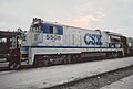 CSX 5508 ready to put office car on Silver Meteor atJacksonville, FL November 18, 1986 02 (22144391504).jpg