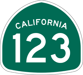 <span class="mw-page-title-main">California State Route 123</span> Highway in California