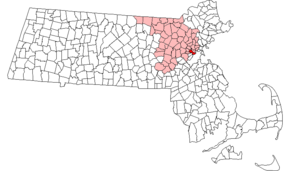 Poziția localității Cambridge, Massachusetts